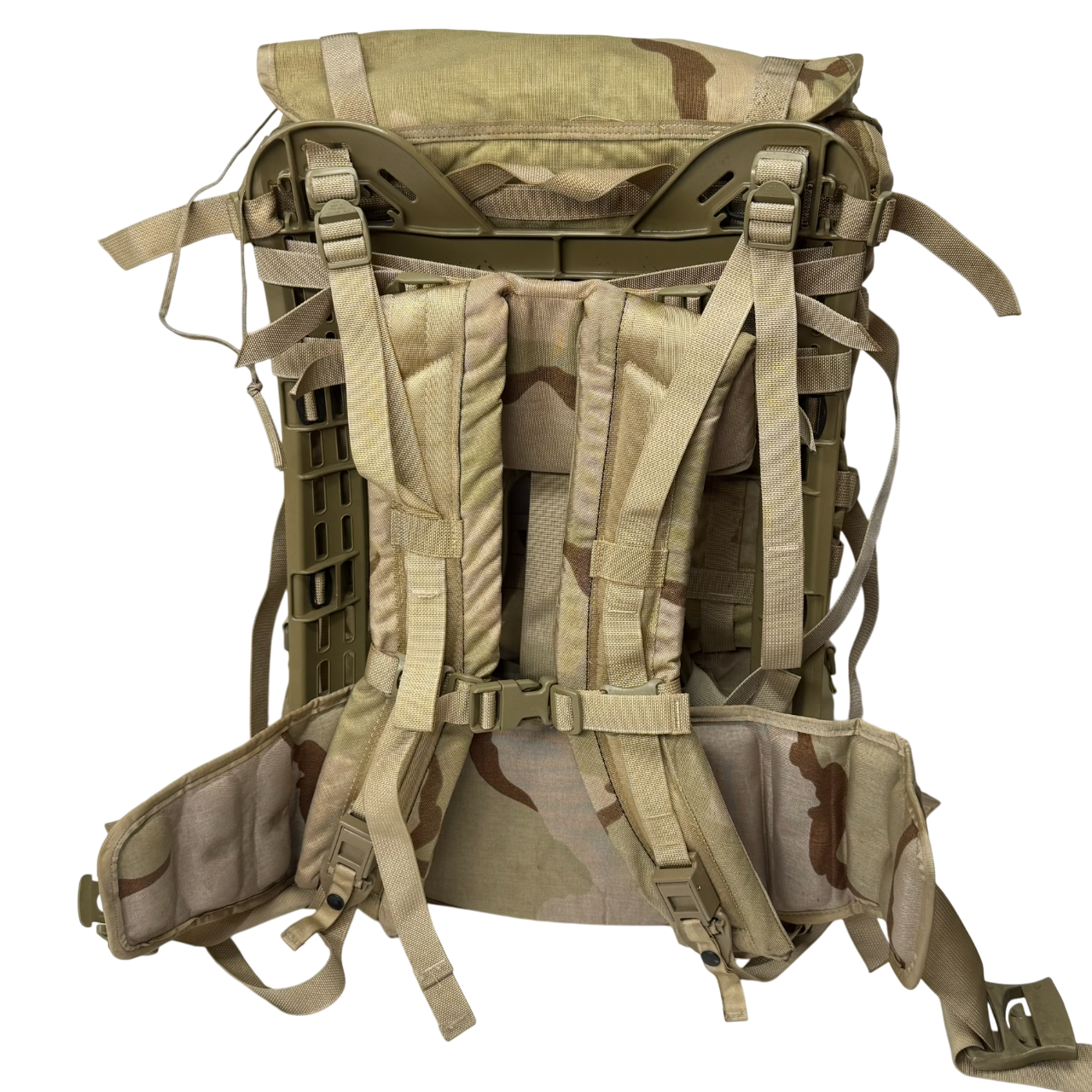 USGI 3-Color Desert MOLLE II Large Rucksack: Fully Assembled