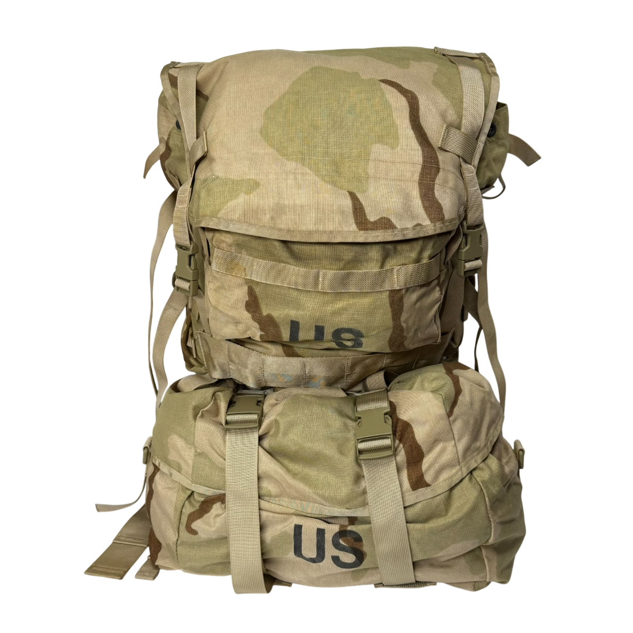 USGI 3-Color Desert MOLLE II Large Rucksack: Fully Assembled
