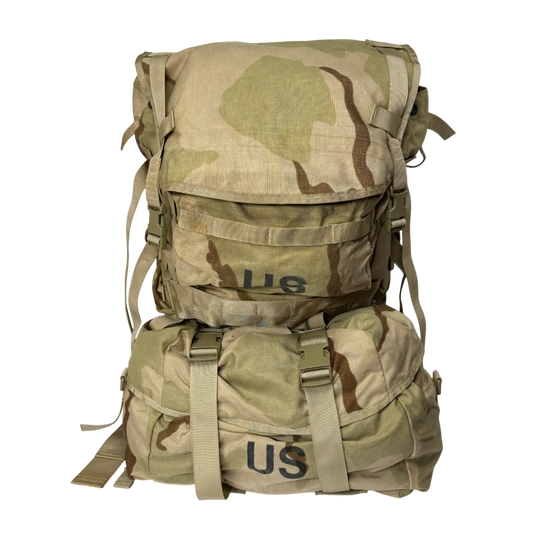 USGI 3-Color Desert MOLLE II Large Rucksack: Fully Assembled